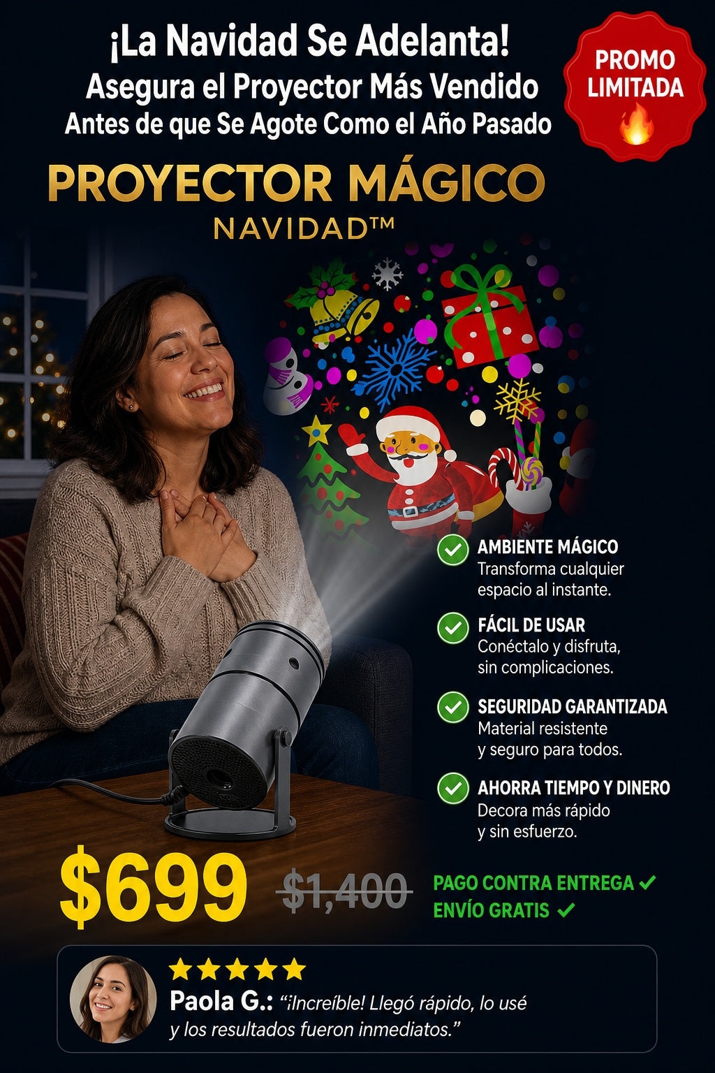 ¡La Navidad Se Adelanta! Asegura el Proyector Más Vendido Antes de que Se Agote Como el Año Pasado - imagen 3