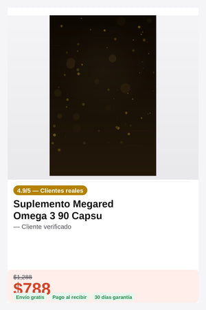 Suplemento Megared Omega 3 90 Capsu — testimonios