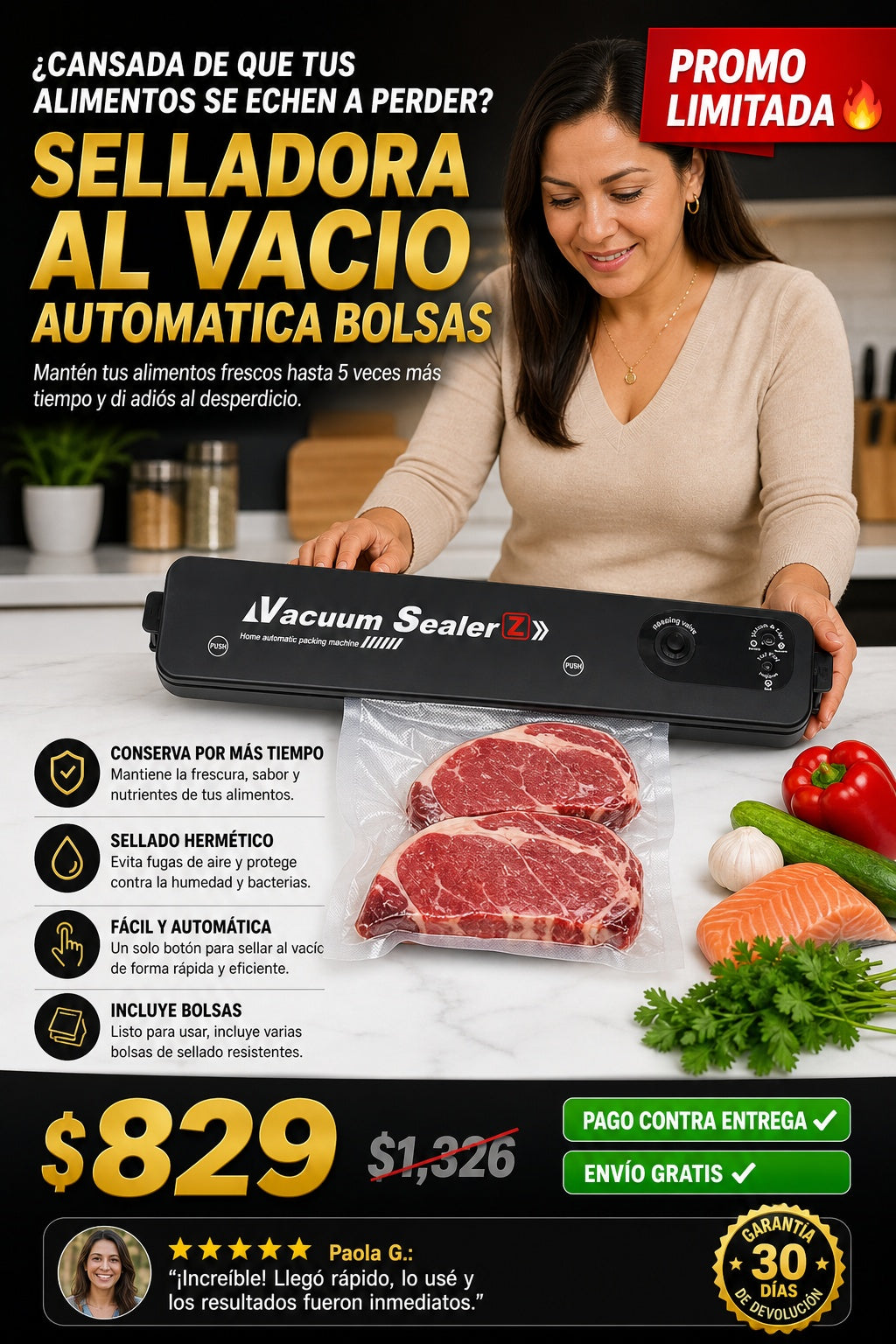 Selladora Al Vacio Automatica Bolsas - imagen 3