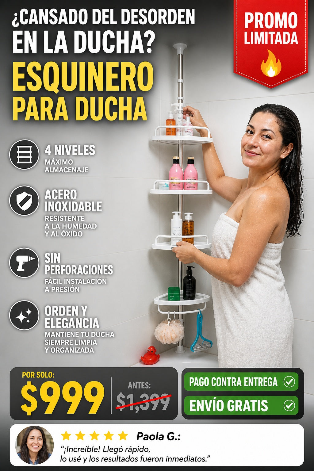 Esquinero Para Ducha - imagen 3