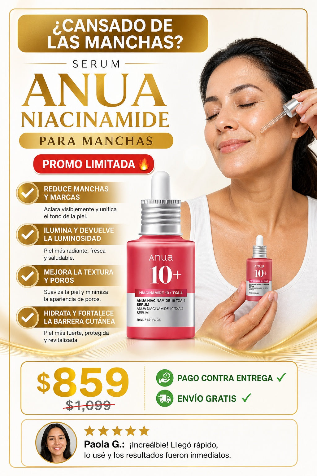 Serum Anua Niacinamide Para Manchas - imagen 3
