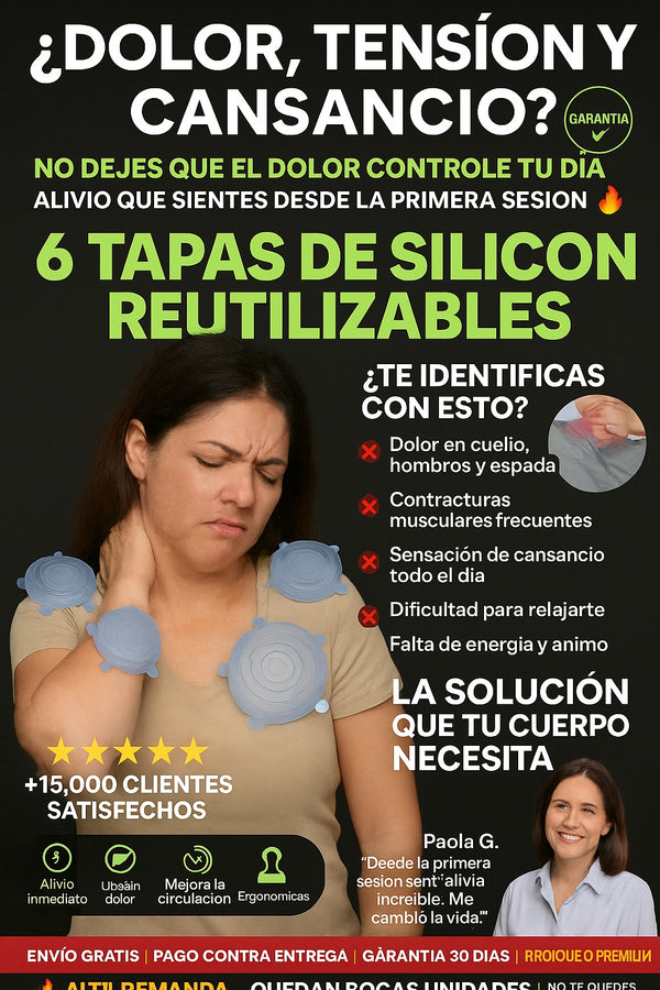 6 Tapas De Silicon Reutilizables - imagen 3