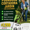 Podadora Cortadora Jardin Con Accesorios - imagen 3