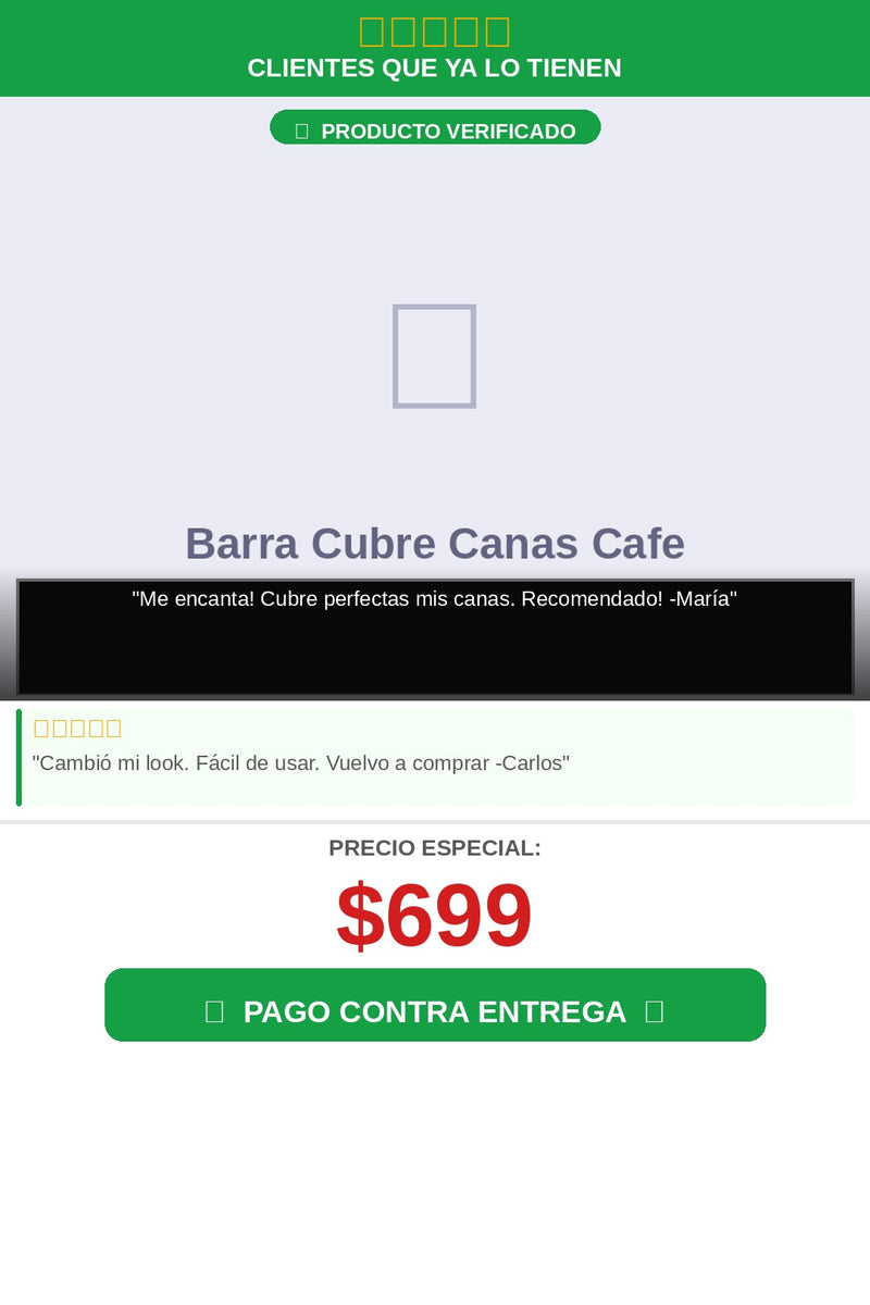 Barra Cubre Canas Cafe — testimonios