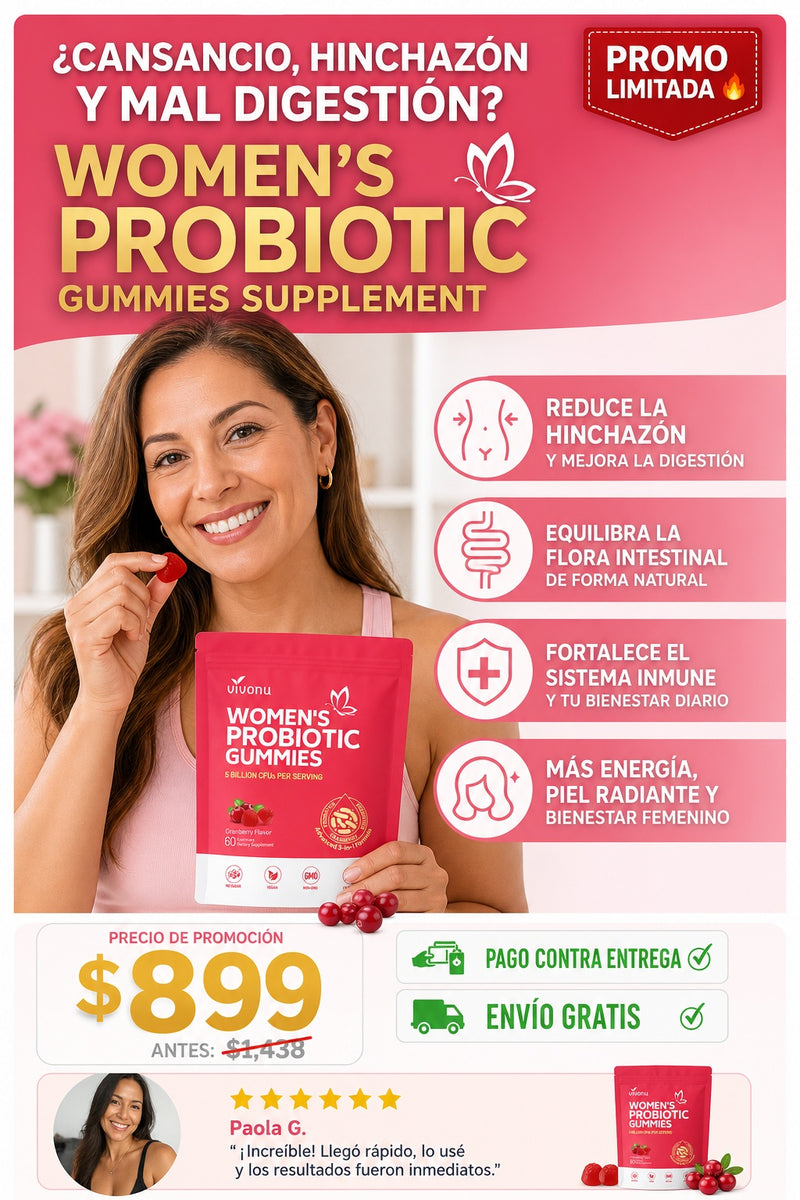 Suplemento Probioticos Mujer 60 Gomas - imagen 3