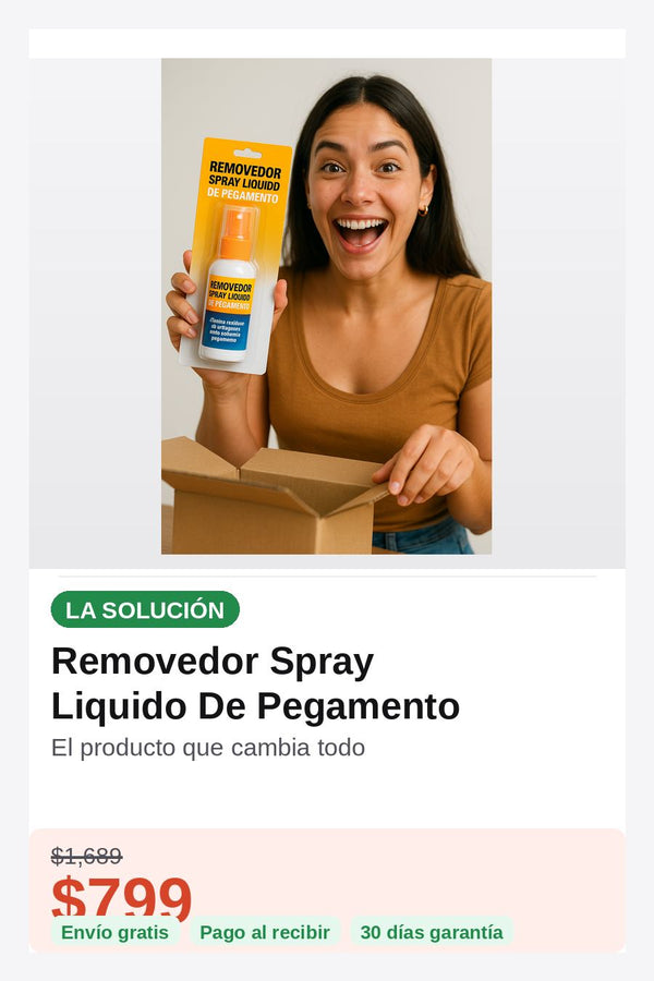 Removedor Spray Liquido De Pegamento — solucion
