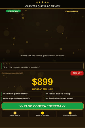 Mini Cepillo Alisador Recargable Viral — testimonios