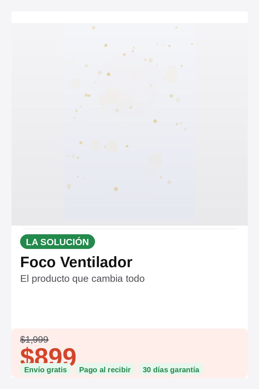 Foco Ventilador — solucion