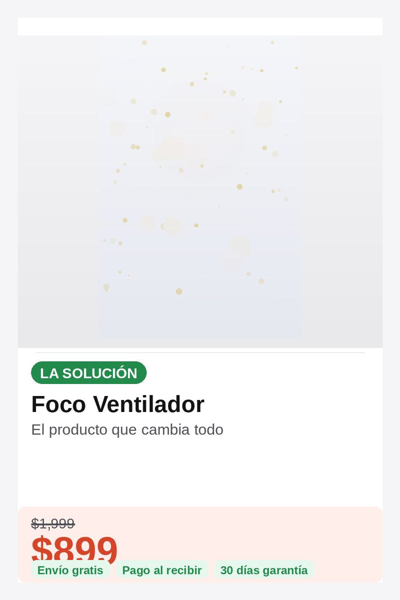 Foco Ventilador — solucion