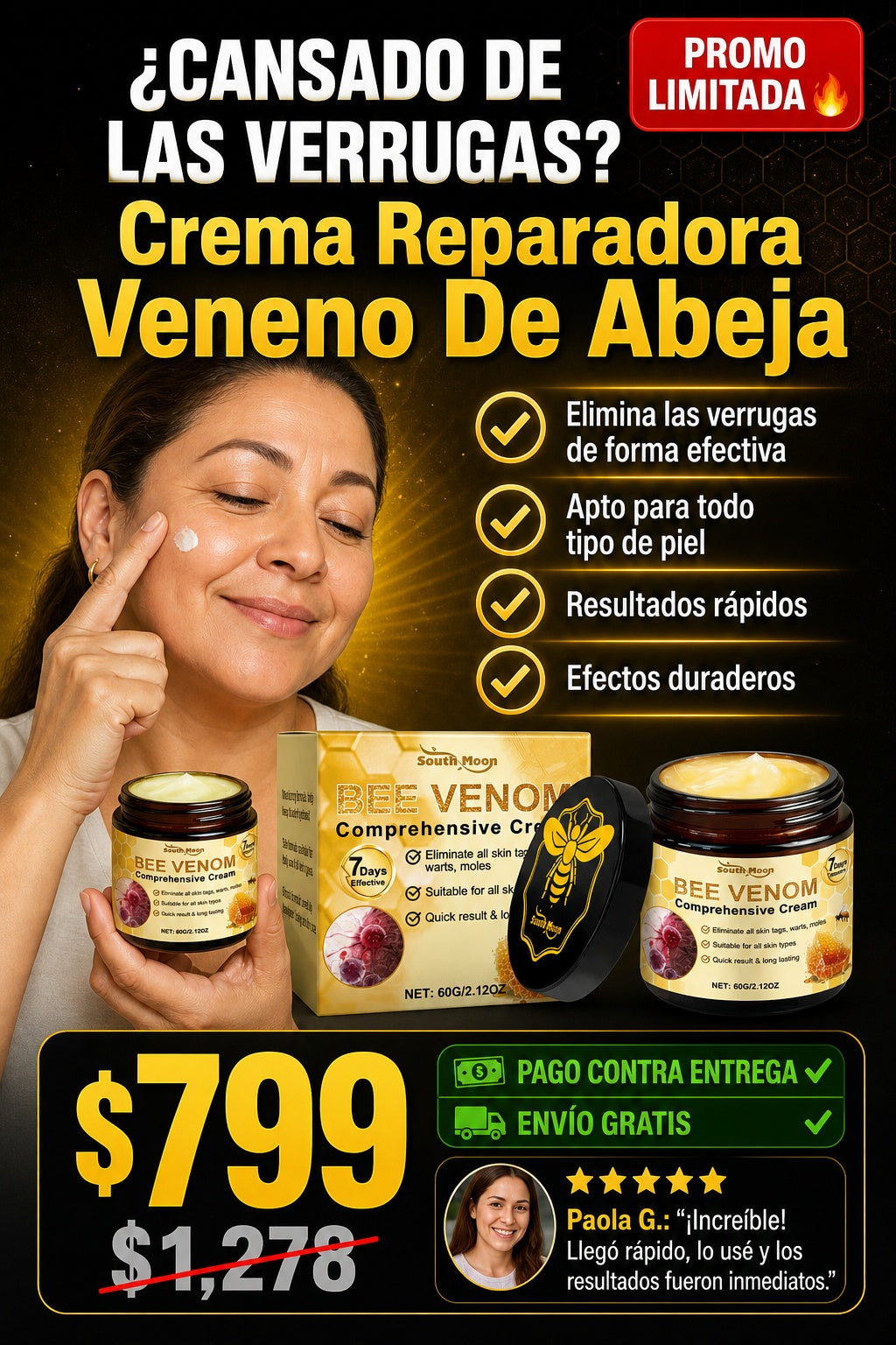 Crema Reparadora Veneno De Abeja - imagen 3