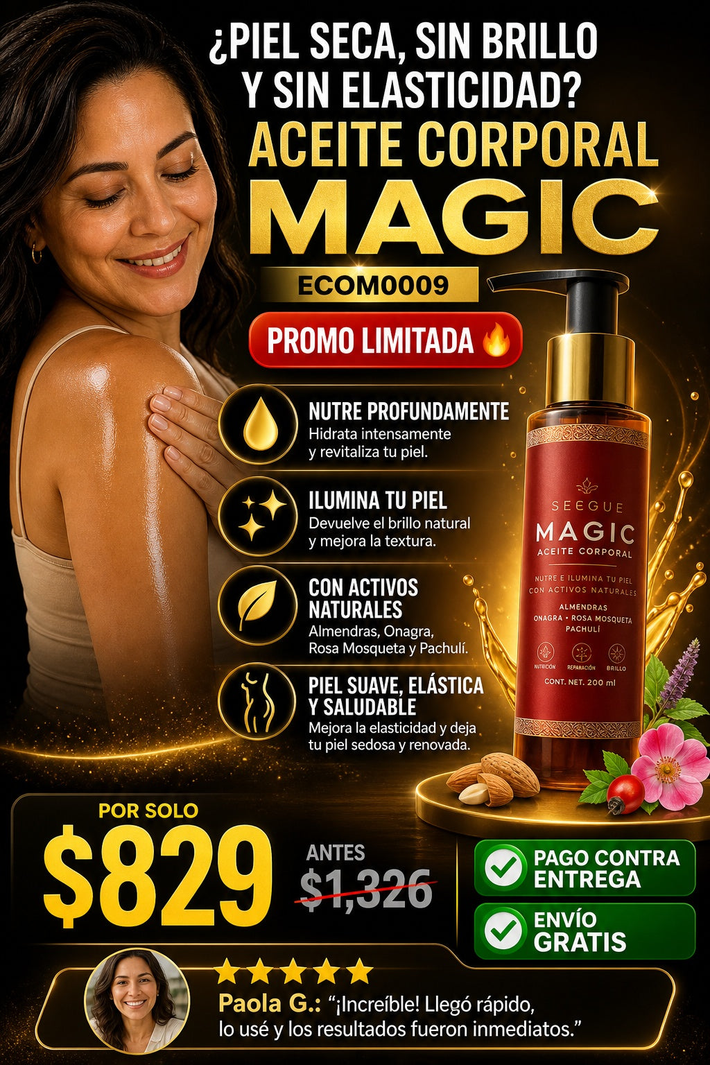 Aceite Corporal Magic Ecom0009 - imagen 3