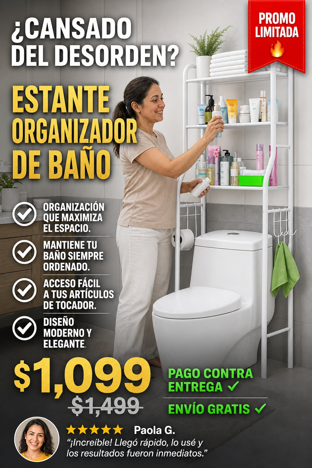 Estante Organizador De Bano - imagen 3
