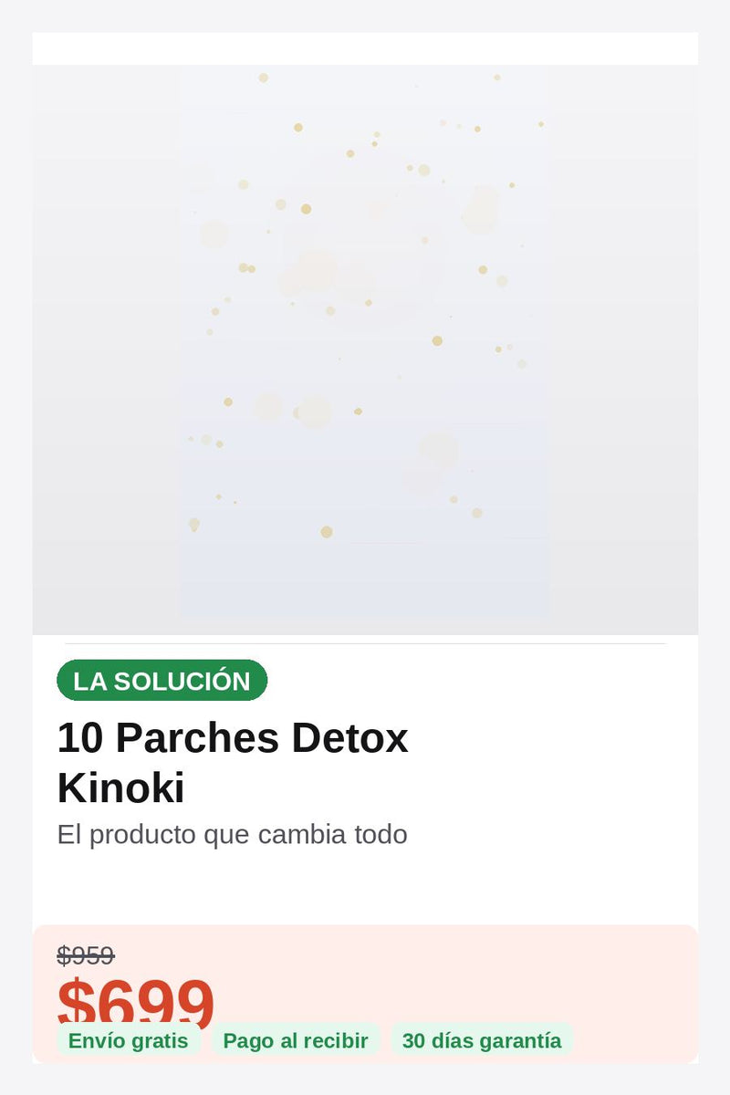 10 Parches Detox Kinoki — solucion
