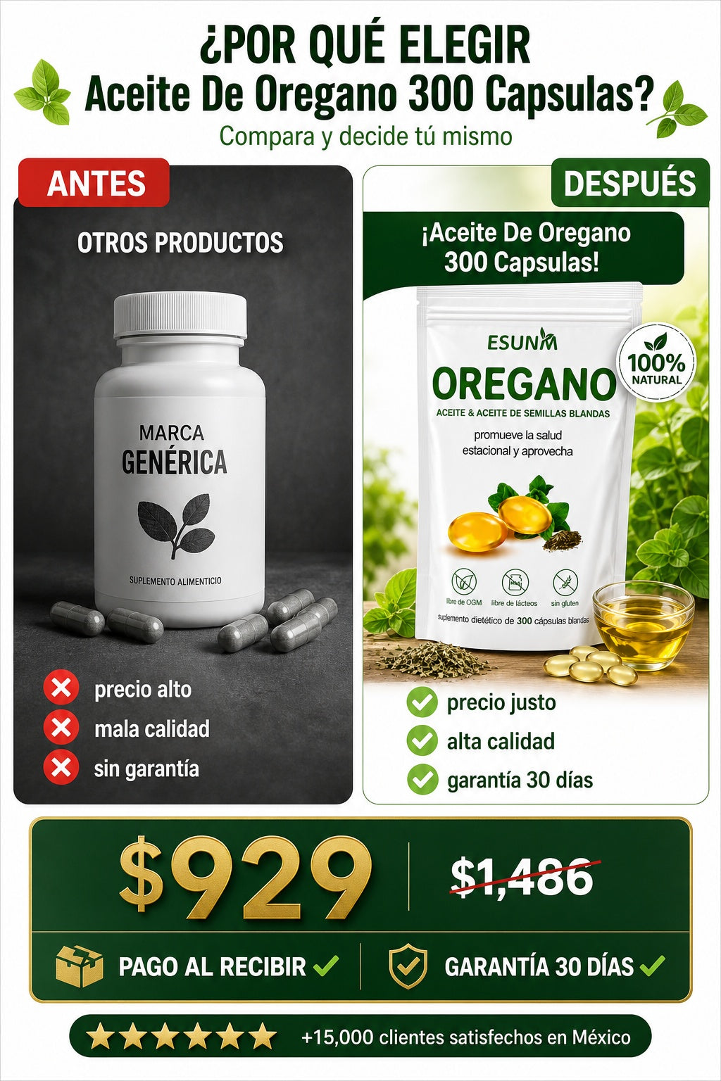 Aceite De Oregano 300 Capsulas - imagen 4