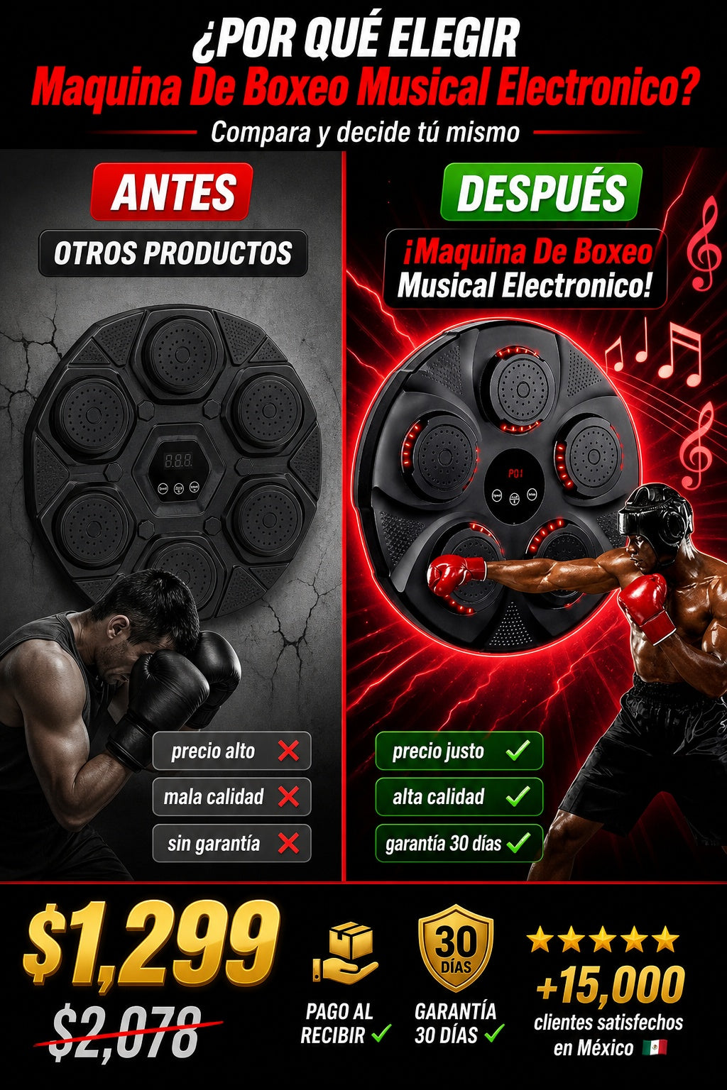 Maquina De Boxeo Musical Electronico - imagen 4