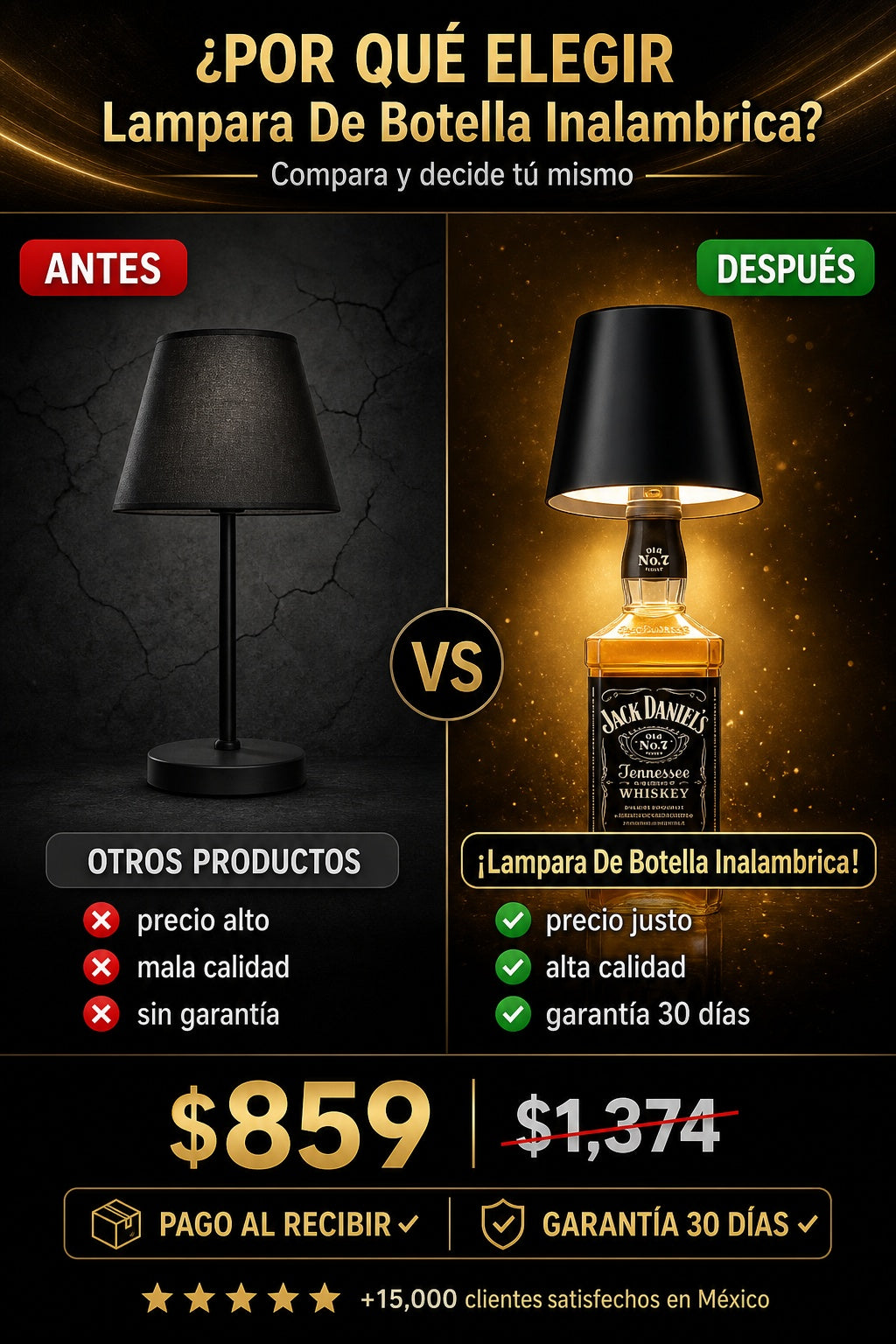 Lampara De Botella Inalambrica - imagen 4