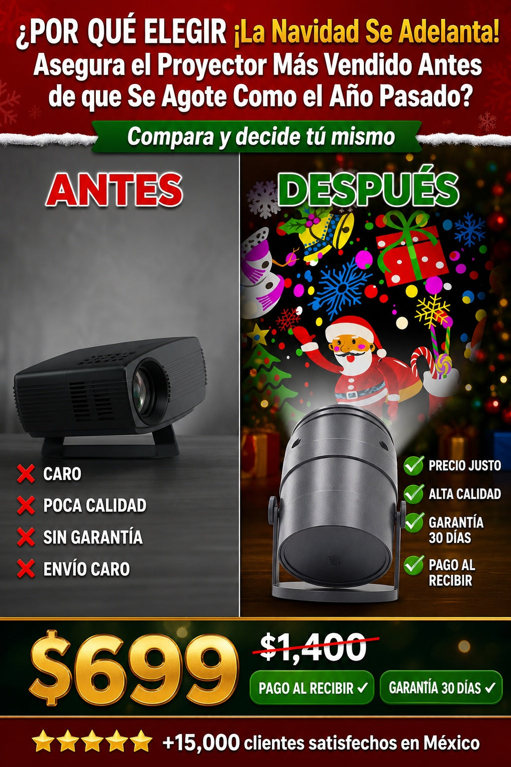 ¡La Navidad Se Adelanta! Asegura el Proyector Más Vendido Antes de que Se Agote Como el Año Pasado - imagen 4