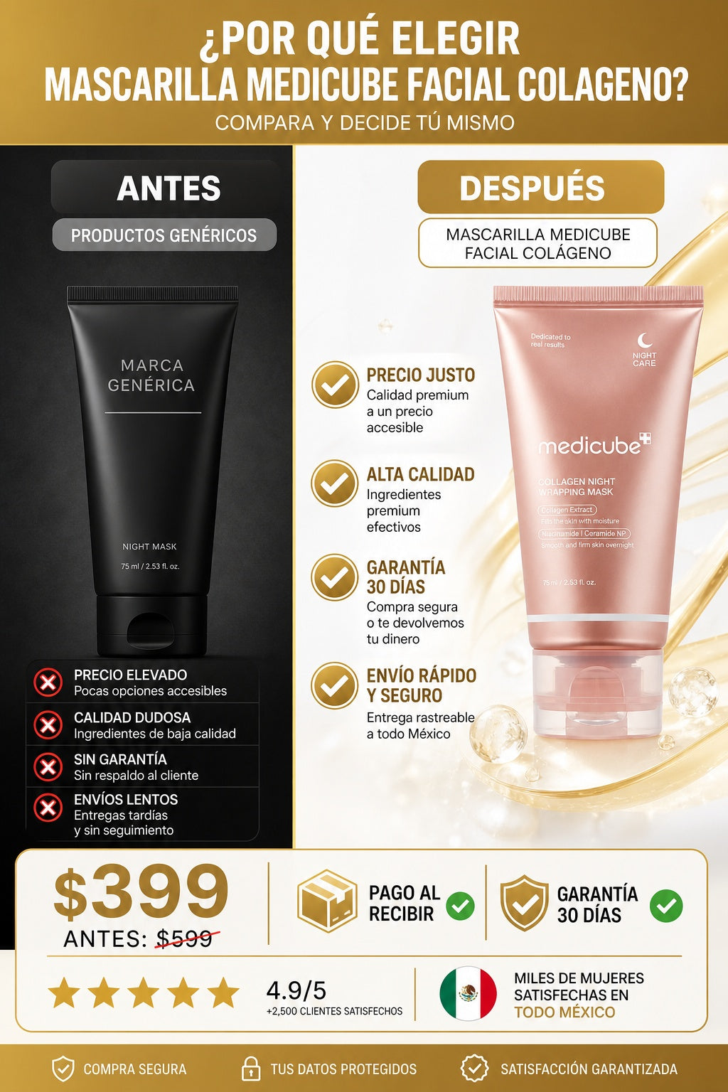 Mascarilla Medicube Facial Colageno - imagen 4