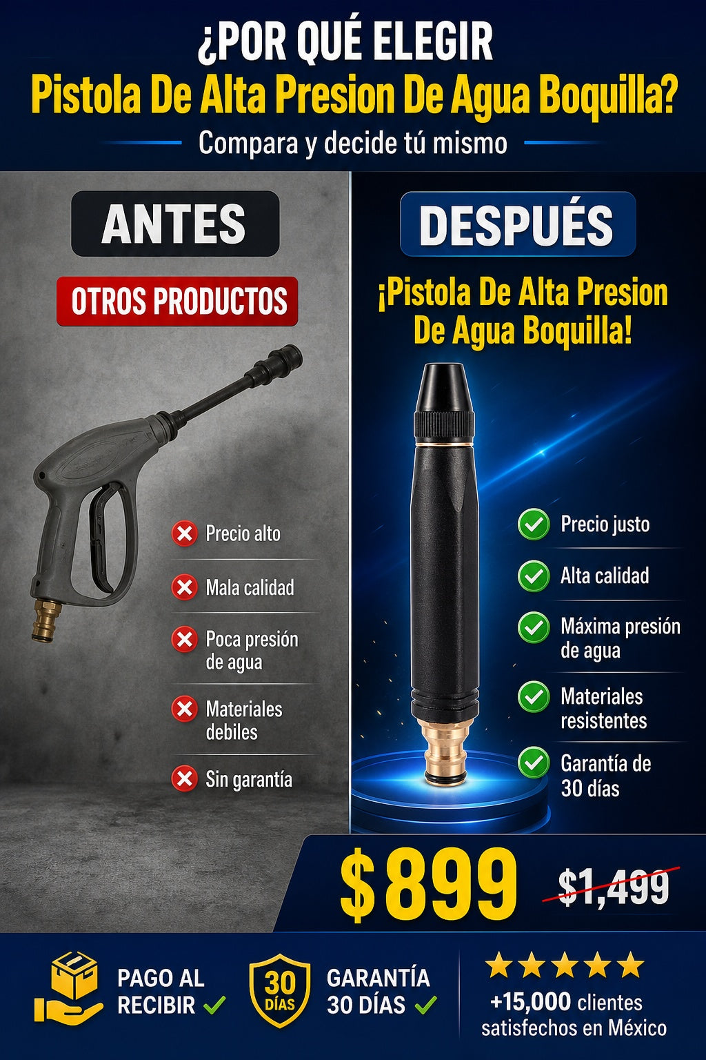 Pistola De Alta Presion De Agua Boquilla - imagen 4