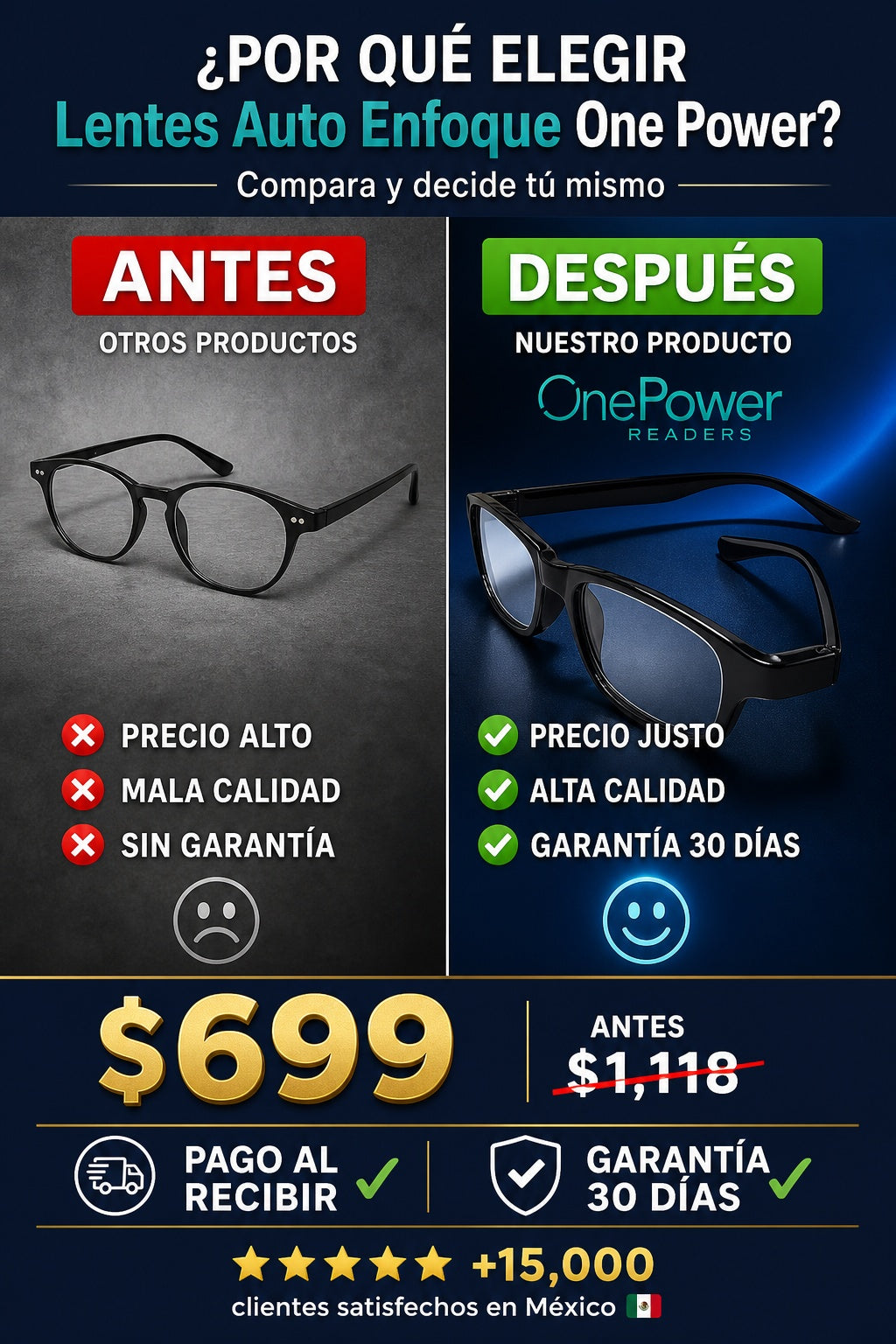Lentes Auto Enfoque One Power - imagen 4