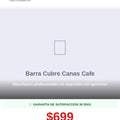 Barra Cubre Canas Cafe — pasos