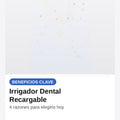 Irrigador Dental Recargable — beneficios