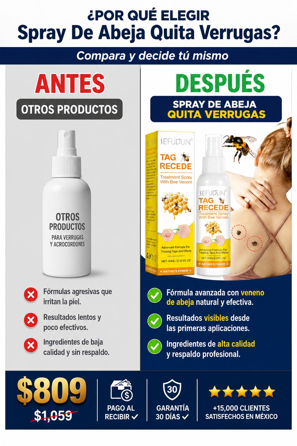 Spray De Abeja Quita Verrugas - imagen 4