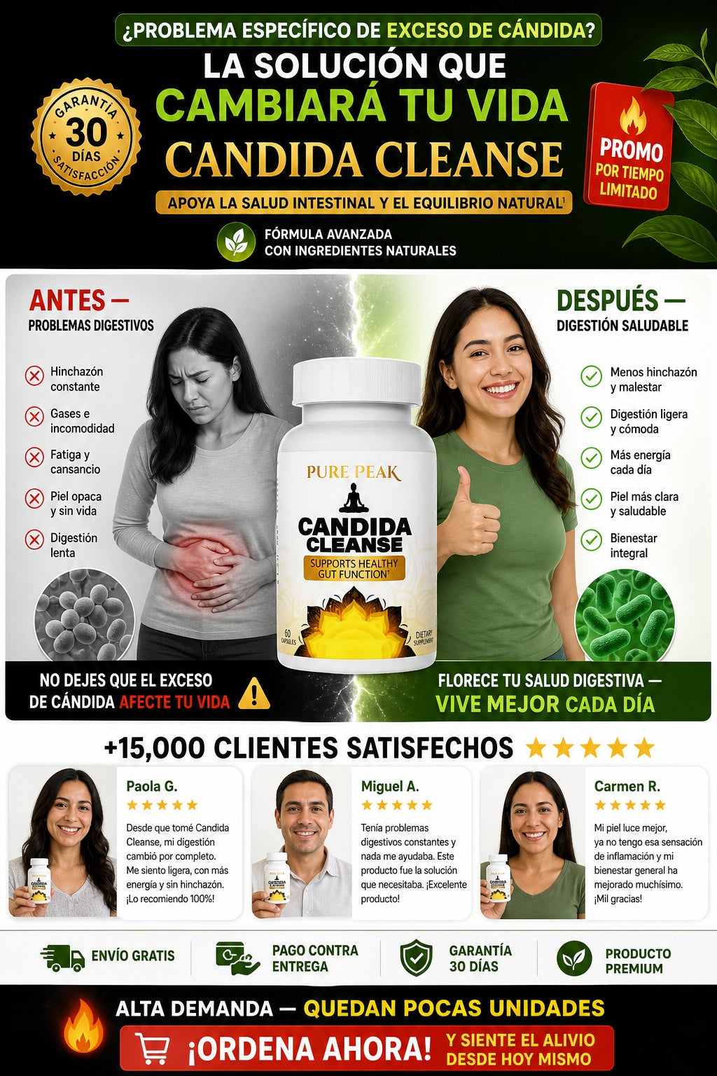 Suplemento Candida Cleanse 60 Capsulas - imagen 4