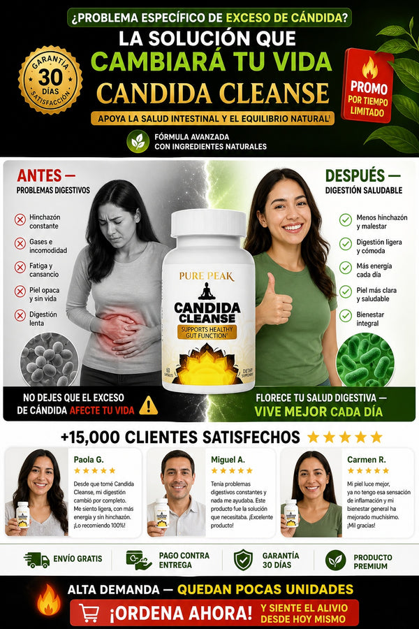 Suplemento Candida Cleanse 60 Capsulas - imagen 4