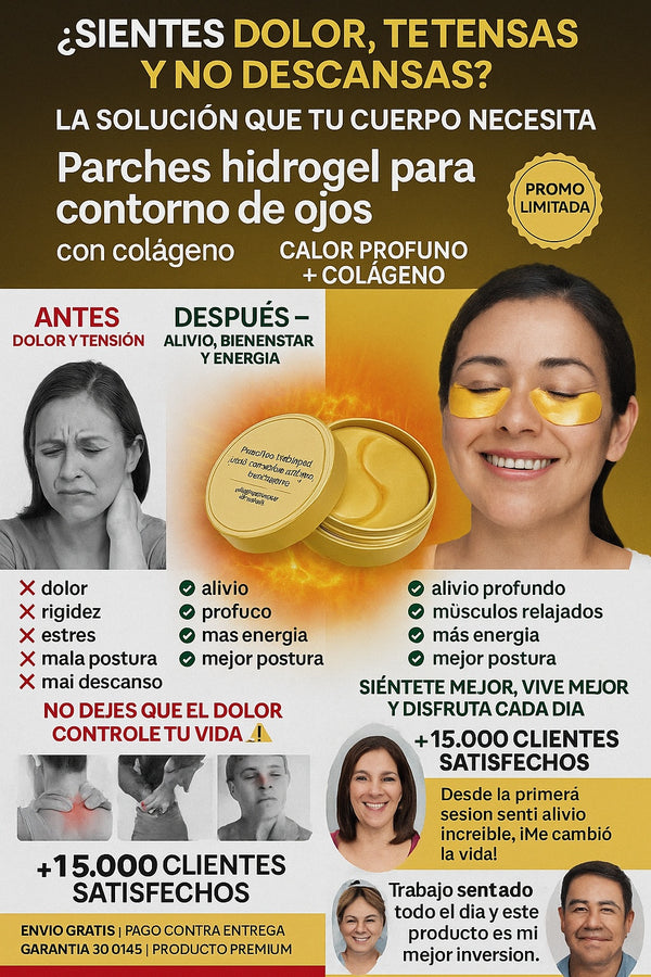 Parches hidrogel para contorno de ojos con colágeno 60 unidades - imagen 4