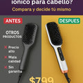 Cepillo alisador eléctrico iónico para cabello - imagen 4