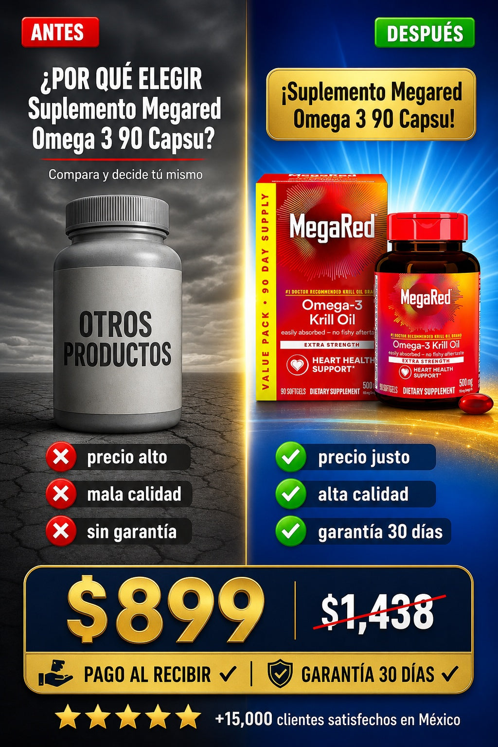 Suplemento Megared Omega 3 90 Capsu - imagen 4