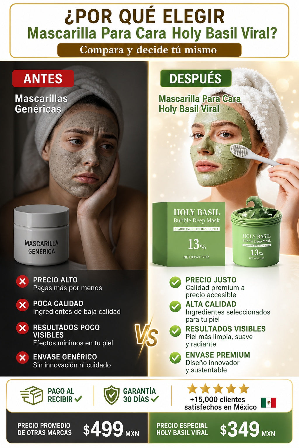 Mascarilla Para Cara Holy Basil Viral - imagen 4