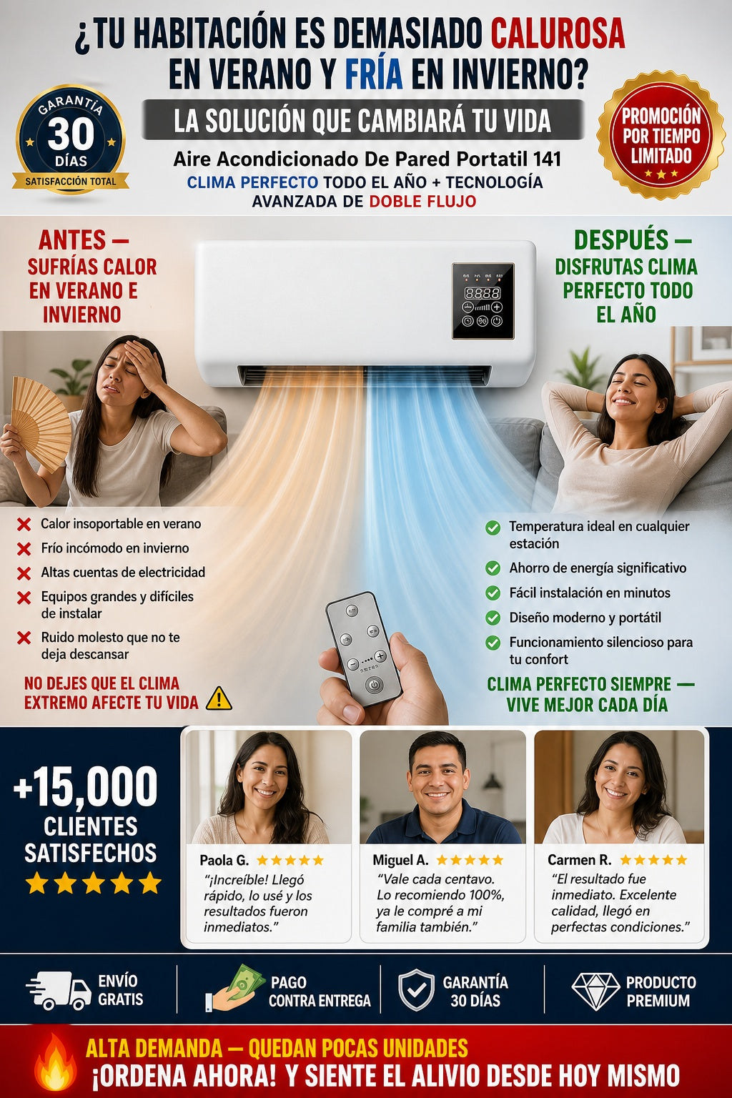 Aire Acondicionado De Pared Portatil 141 - imagen 4