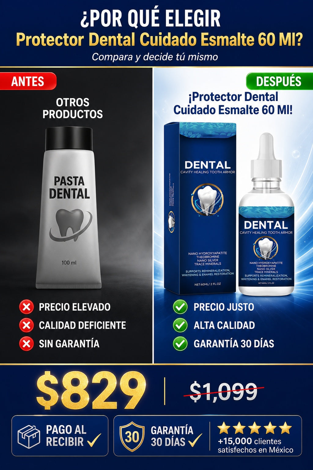 Protector Dental Cuidado Esmalte 60 Ml - imagen 4