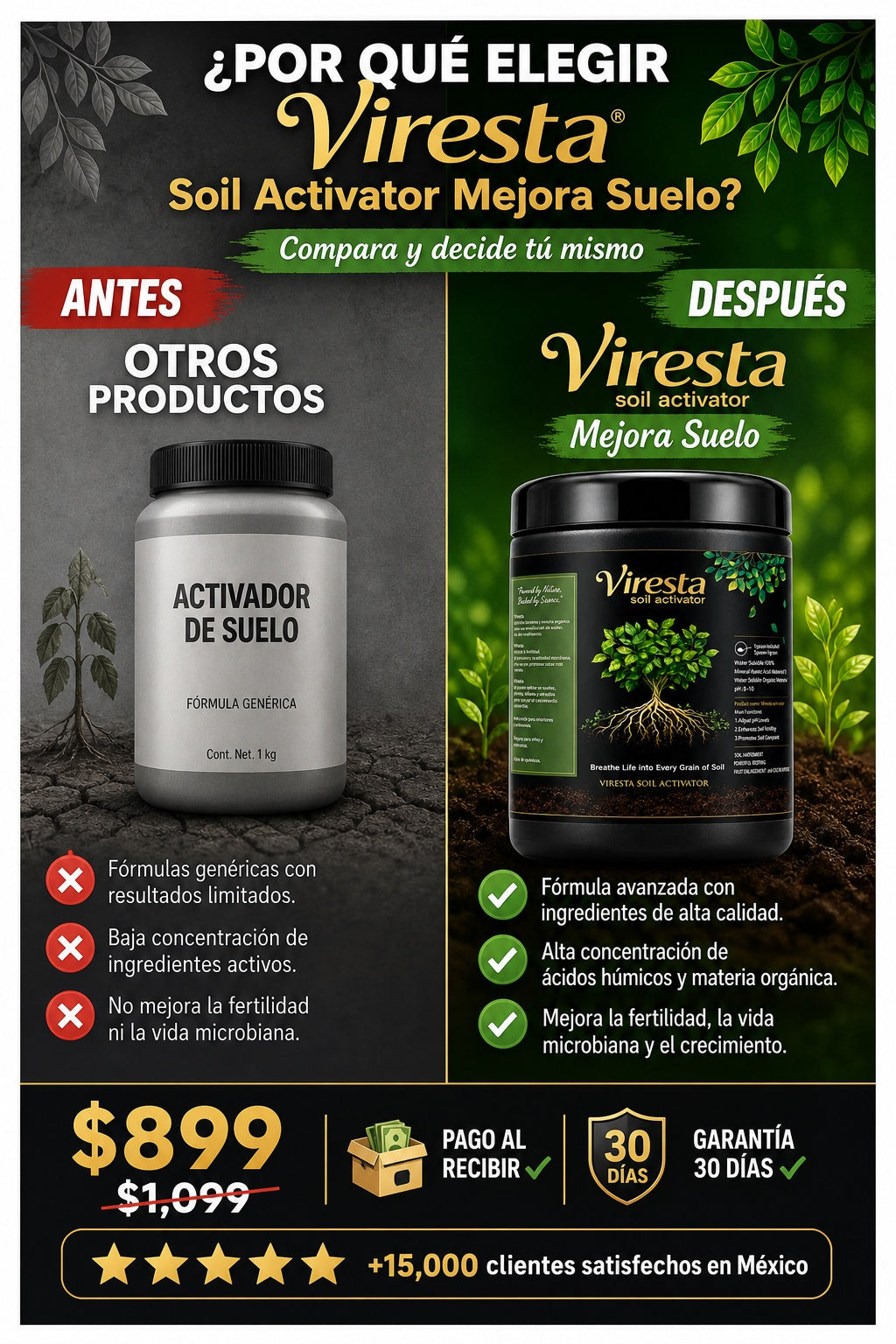 Viresta Soil Activator Mejora Suelo - imagen 4
