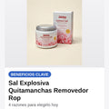 Sal Explosiva Quitamanchas Removedor Rop — beneficios
