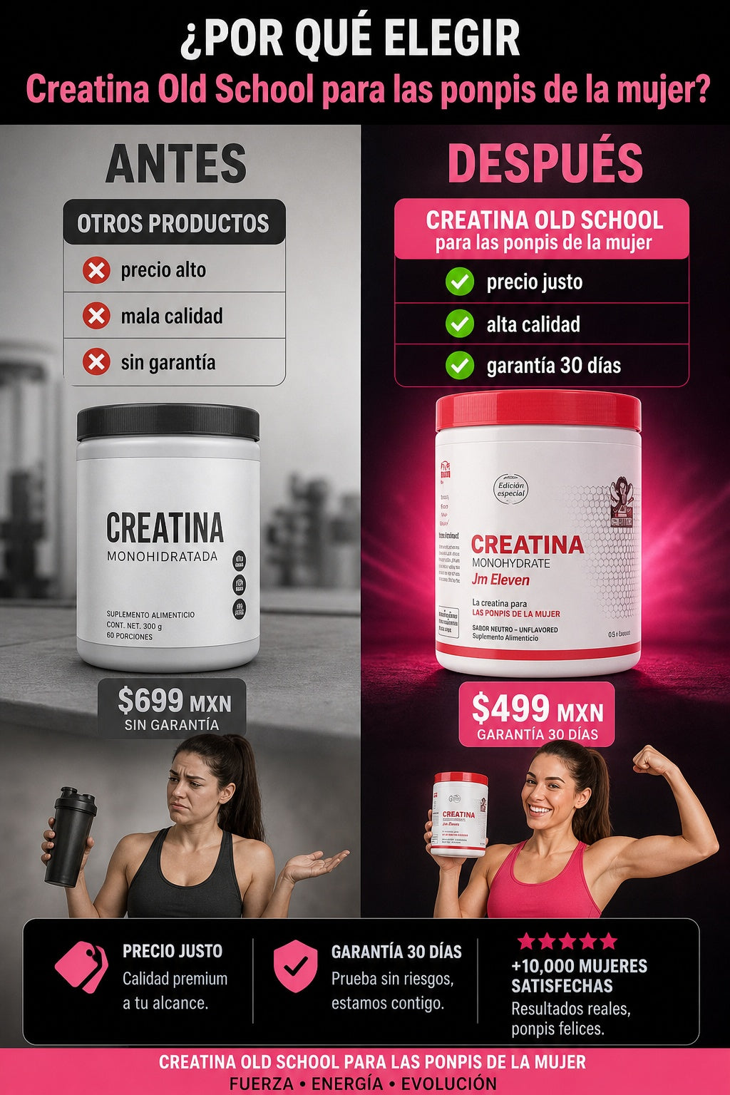 Creatina Old School para las ponpis de la mujer - imagen 4