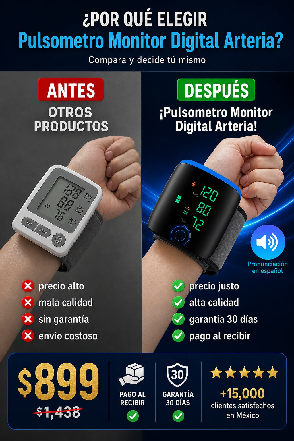 Pulsometro Monitor Digital Arteria - imagen 4