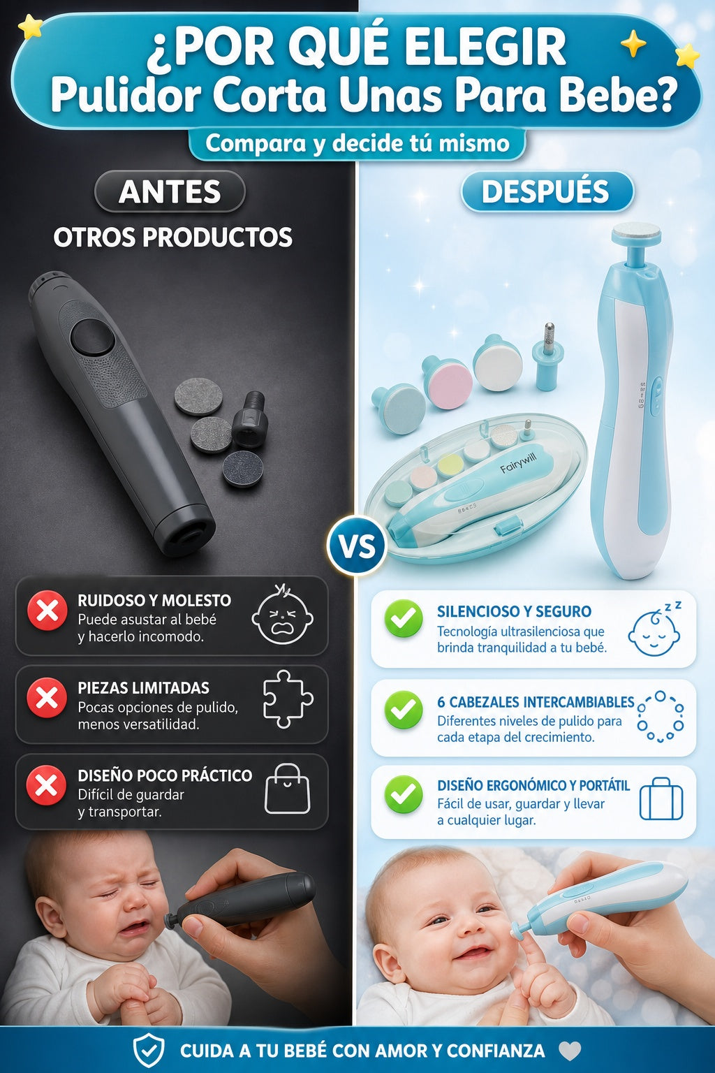 Pulidor Corta Unas Para Bebe - imagen 4