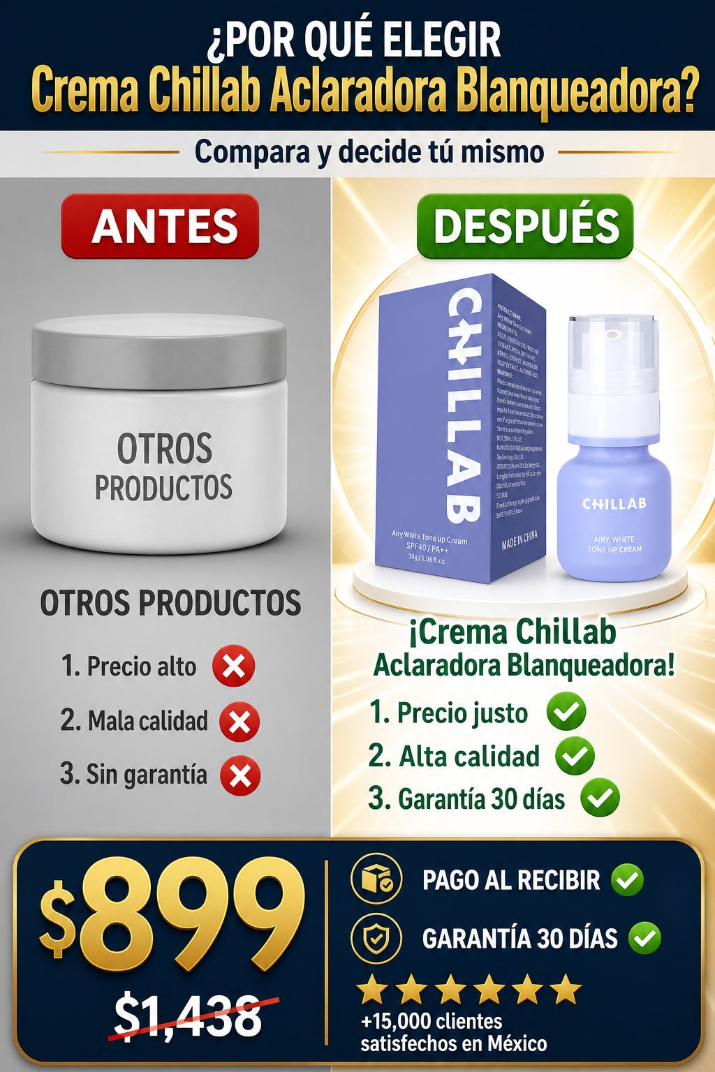 Crema Chillab Aclaradora Blanqueadora - imagen 4
