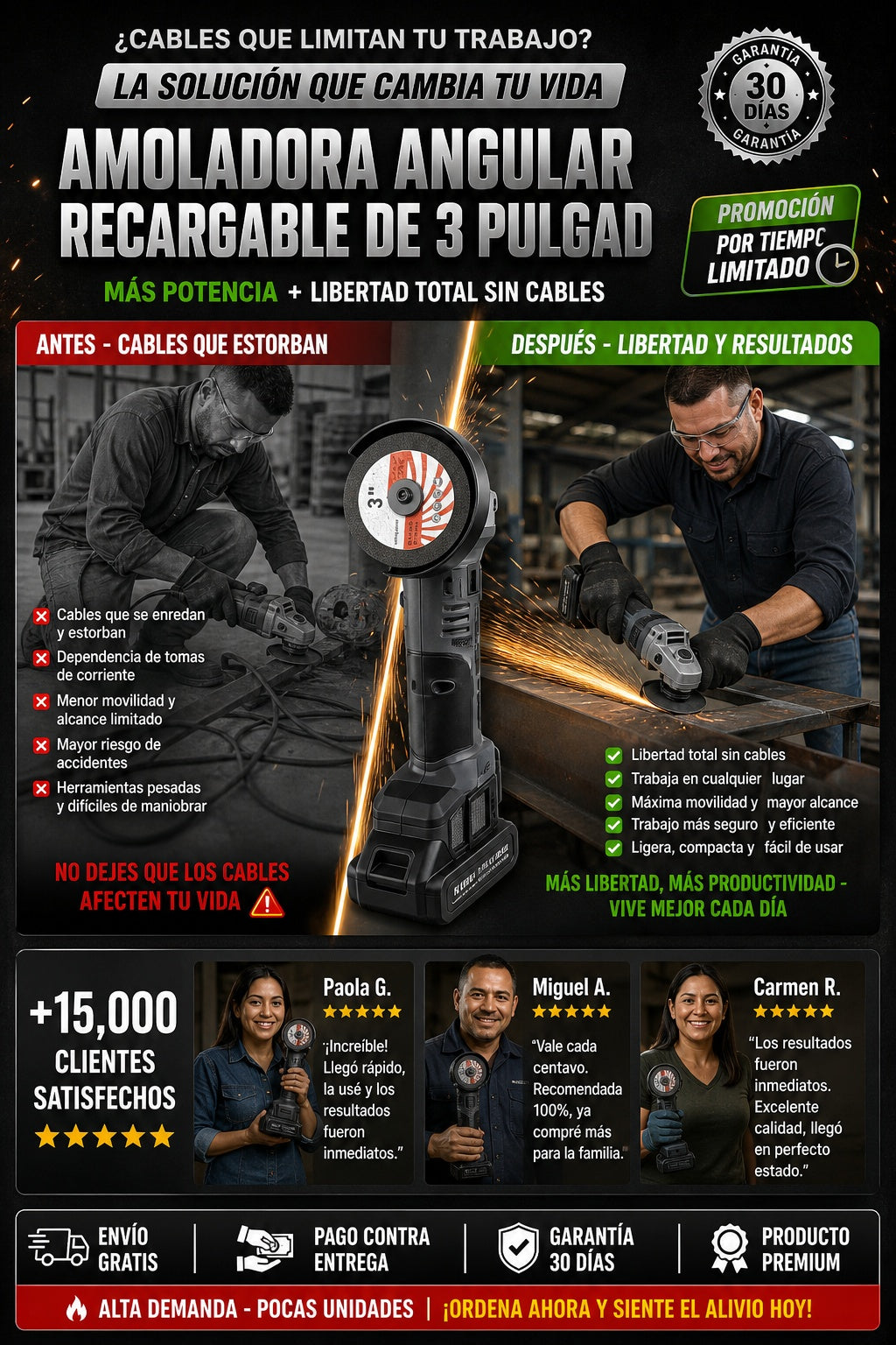 Amoladora Angular Recargable De 3 Pulgad - imagen 4