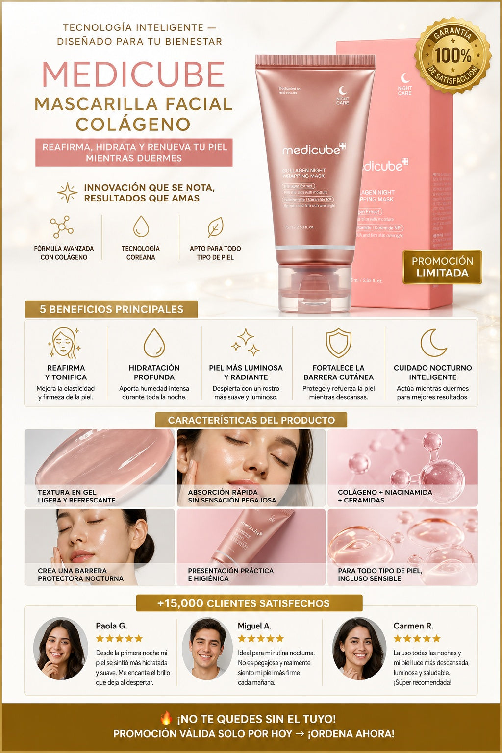 Mascarilla Medicube Facial Colageno - imagen 5