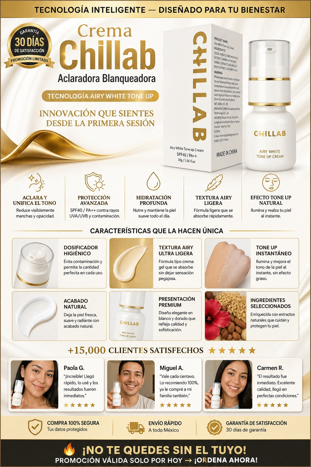 Crema Chillab Aclaradora Blanqueadora - imagen 5