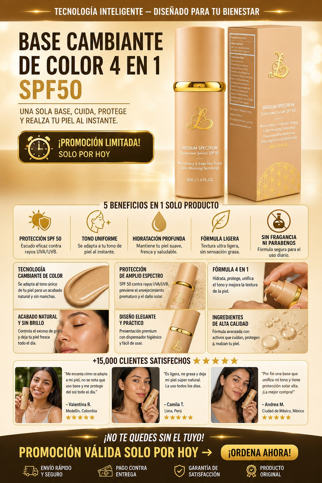 Base Cambiante De Color 4 En 1 Spf50 - imagen 5