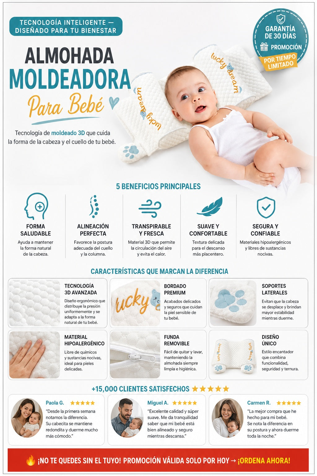 Almohada Moldeadora Para Bebe - imagen 5
