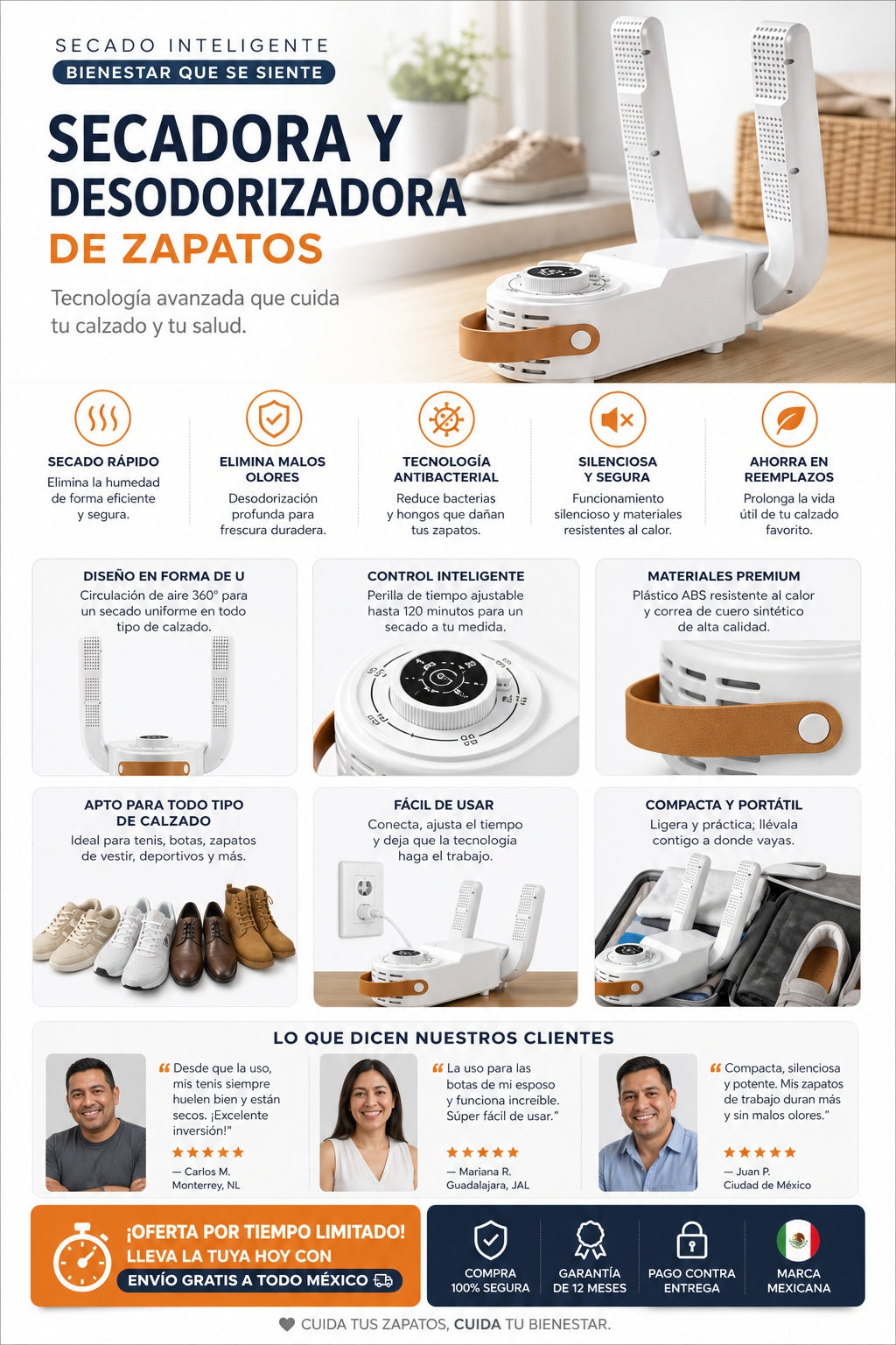 Secadora Y Desodorizante Para Calzado - imagen 5