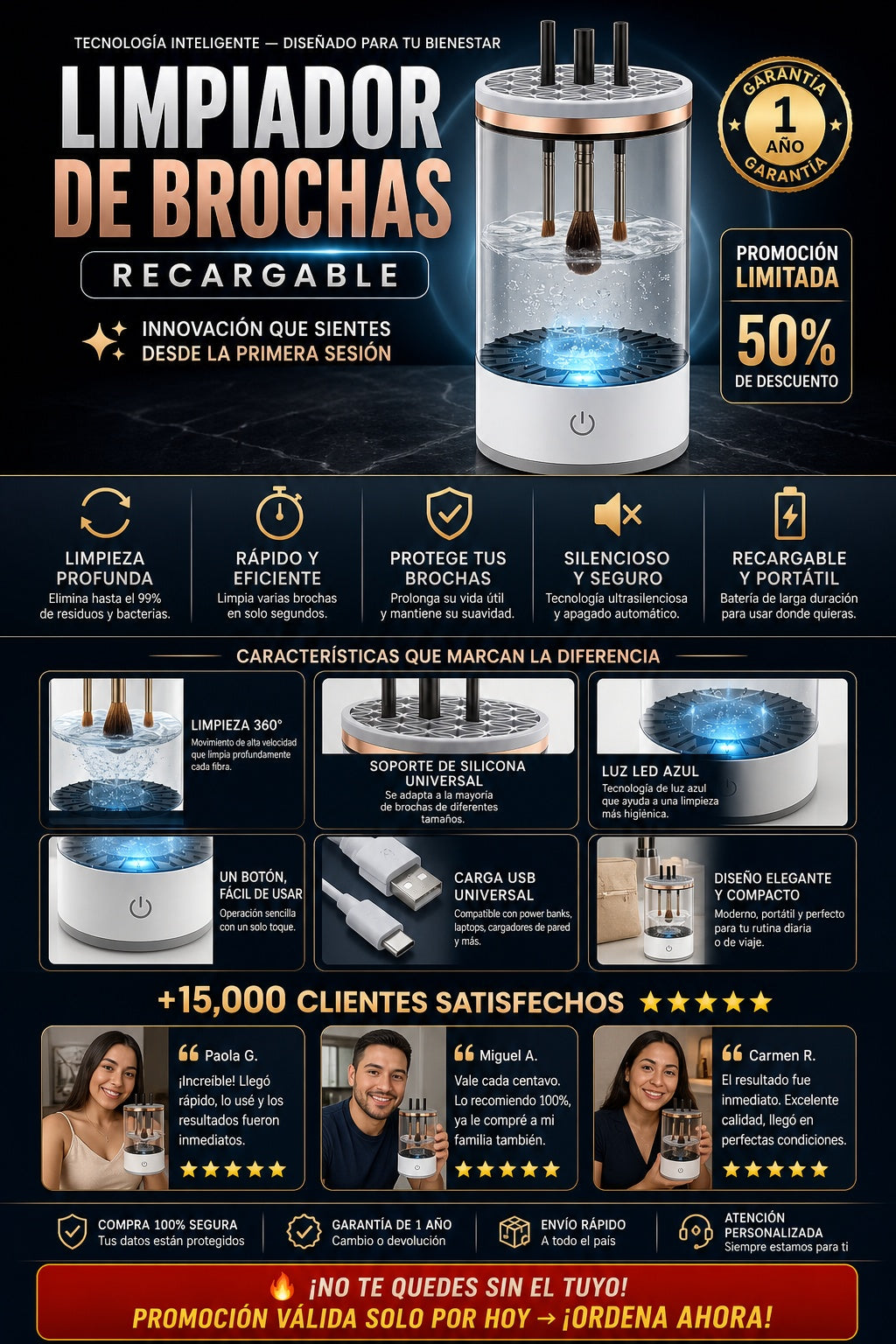 Limpiador De Brochas Recargable - imagen 5