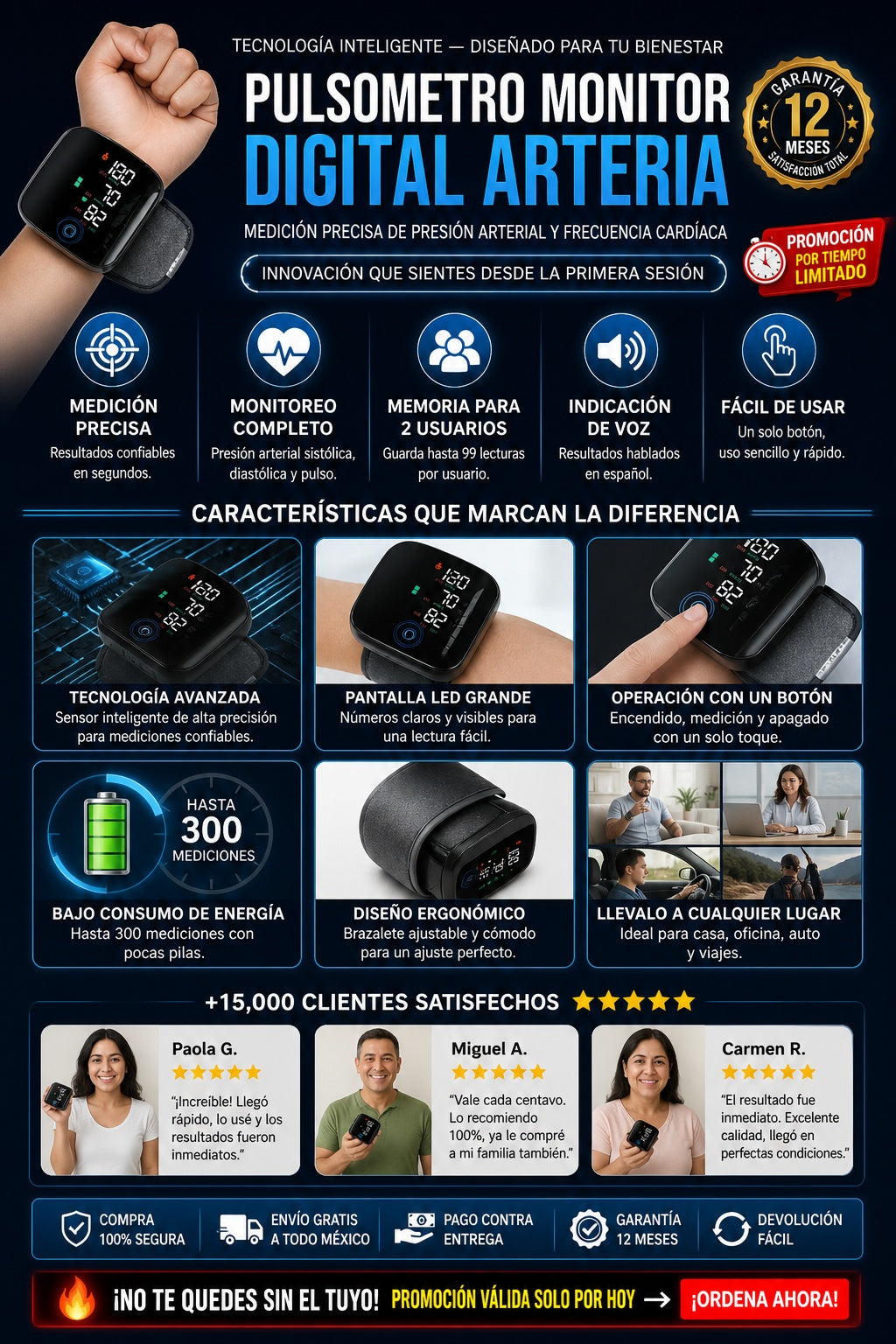 Pulsometro Monitor Digital Arteria - imagen 5