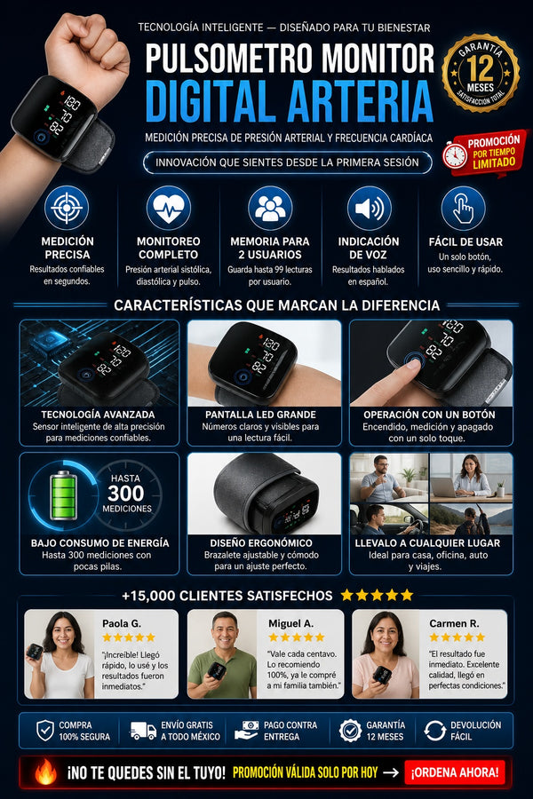 Pulsometro Monitor Digital Arteria - imagen 5